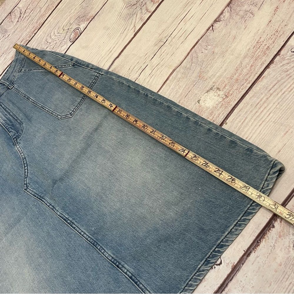 ba&sh Faded Denim Lady Skirt Midi Size 3 = US Large - Picture 5 of 12